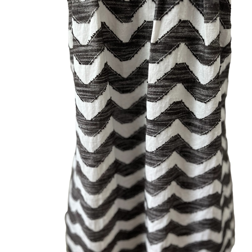 Anthropologie THML Embroidered Dress Sleeveless XS Chevron Lined Spring Summer - Picture 6 of 11
